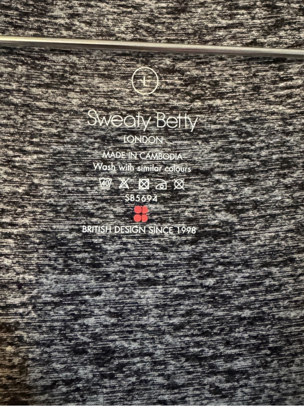 Sweaty Betty Charcoal Marl Garudasana Jumpsuit Size Large 0584 - Picture 3 of 6